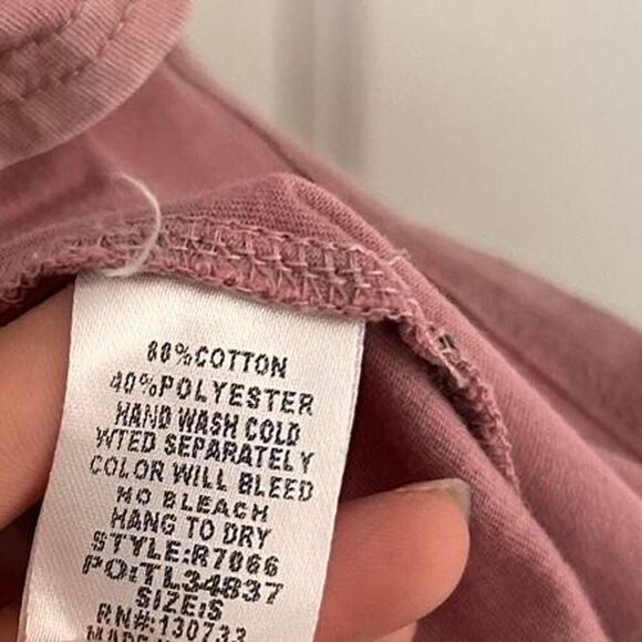 Umgee Mauve Pink Off-Shoulder Ruffle Mini Dress – Burnout Tee Style size small - Picture 6 of 7